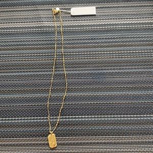Gorjana Griffin dog tag necklace, brand new with tags